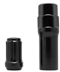 Top Tier 20 Pc M12 X 1.5 Spline Lug Nuts For Heavy Duty Rims With One Socket Key Kit Cold Forged Steel Upgrade Secure Grip And Durable Fitment black spline lug nuts and socket key