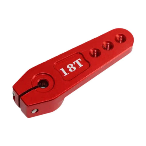 18T Metal Servo Rocker Arm Steering Horn For 60 To 160 Kg Servos, 1.77 Inch spare part, red metal RC steering horn