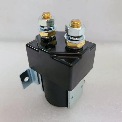 JwDawn Sw80 Dc Solenoid Relay Contactor Switch For Electric Vehicles And Forklifts, heavy duty power switch with dual terminals.
