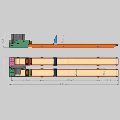 24V Tabletop Belt Conveyor For Mini Cargo Runs With A 504mm Belt For Vending Machines Track Lane And Contactless Grocery Pickup