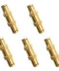 Push To Connect Fittings 1/8 Inch Tube OD Pneumatic And Air Quick Disconnect Set Of 5 For Air Systems Tool Free Easy Install 250 PSI
