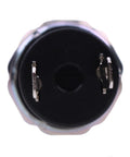 Top view of Low Air Pressure Indicator Switch 1749-1907 FSC-1749-1907 for HVAC Century and Columbia systems, black casing, metal connectors.
