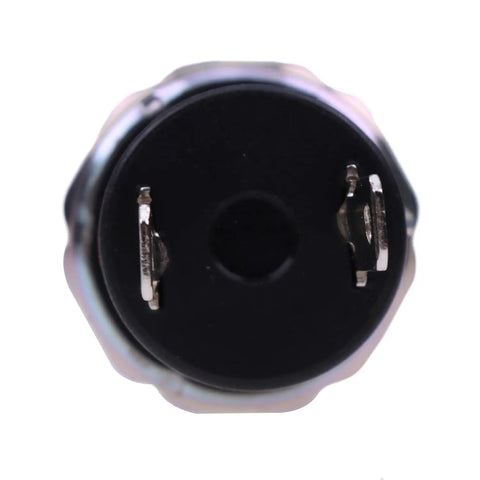 Top view of Low Air Pressure Indicator Switch 1749-1907 FSC-1749-1907 for HVAC Century and Columbia systems, black casing, metal connectors.