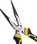 8 Inch Needle Nose Pliers With Side Cutter For Electronics And Jewelry Making, Pro Grade Chrome Vanadium Steel
