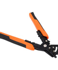 Xixian Heavy Duty Wire Stripper Pliers Multitool Crimper Cutter with orange and black handles for electricians.