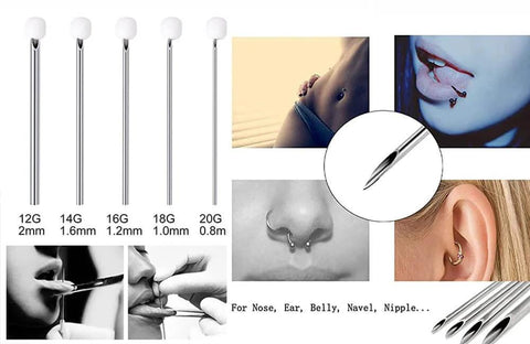 Threadless Piercing Tapers And Changing Tools Gear For 20G 16G 18G Insertion Ball Grabber Straight And Curved Threadless Change Tools