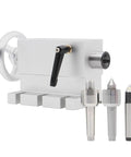 MT02 Three Heads Tailstock Kit For CNC Engraving Machine Rotary A Axis 4th Axis Heavy Duty with three precision heads and movable base.
