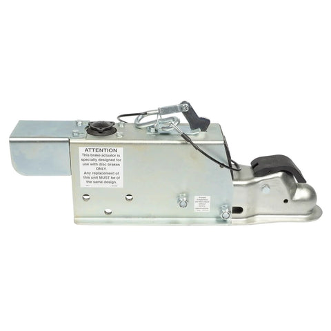 Demco DA70 surge brake actuator with solenoid for disc brakes on trailer, 7K EZ-Latch, metal housing