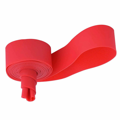 2Pcs Bike Tire Liner For Flat Proof Rides, Puncture Proof Rim Tape Protection Pad, Easy Install, red 26 inch tire liner