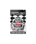 Skateboard Truck Hardware Kit With Phillips Cross Bolts And One And A Quarter Inch Riser Pad package, front view