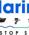 LandMarineToys logo with icons of boats and vehicles, one stop shop tagline underneath in white background