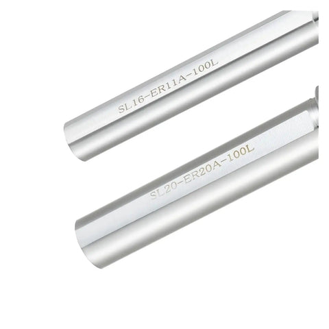 Heavy Duty ER Extension Rod For SL25 And ER25 Tool Holders, precision ground steel with engraved size markings.