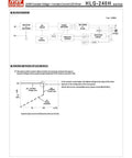 HLG-240H-24 240W 24V DC Switching Power Supply LED Driver Pro Grade With Dual Mode Constant Voltage And Constant Current Output For 90-305VAC Input And High Efficiency technical diagram and specifications sheet.