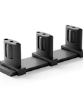 Sliding Closet Door Floor Guide With Adjustable Bottom Guide And 3 Roller System For Bypass And Barn Doors In Black Finish