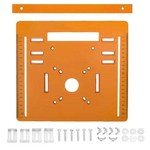 Rugged As Nails Circular Saw Base Plate Swap Out Bottom Board 28x25cm orange engineering plastic for precise cuts.