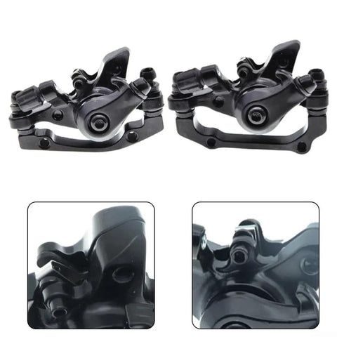 Heavy Hitter Mechanical Disc Brake Kit For Mountain Bikes And Fat Tire Electric Cruisers With Reinforced Aluminum Caliper and 160 Mm Floating Steel Rotor, black aluminum calipers.