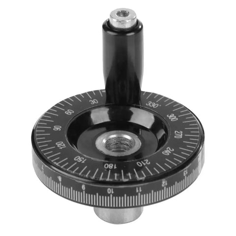 Top Tier Solid Bakelite Milling Handwheel Handle 63mm Replacement Part for Heavy Duty Industrial Machinery Tools With Durable Ergonomic Grip Design, black dial handle