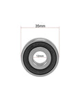 Deep Groove Ball Bearing 12x35x11mm 6202 12 2RS Double Sealed Chrome Steel Z2 Quiet Performance High Load Capacity ABEC 1 Precision For Motors DIY Projects Machinery And Hobbies, 35mm OD 12mm ID