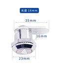 Zinc Alloy Triangle Lock For File Cabinets And Drawers Tongue Cam Lock with measurements visible, 23mm diameter, 35mm length.