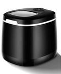 Solid Countertop Electric Ice Maker Game Changer That Cranks Out Chewy Bullet Cubes In Six Minutes With Easy Size Swaps Yields 25 Lbs Daily sleek black design