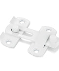 Two Pack White Stainless Steel Barn Door Latches For Gate And Sliding Doors Flip Bi-Fold Lock Antique Style Suitable For Wine Cabinets