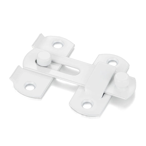 Two Pack White Stainless Steel Barn Door Latches For Gate And Sliding Doors Flip Bi-Fold Lock Antique Style Suitable For Wine Cabinets