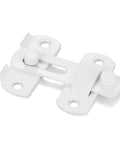 White Stainless Steel Barn Door Latch For Sliding And Bi Fold Doors, Rustic Antique Gate Lock For Cabinets And Closets, 2.75 in by 2.02 in