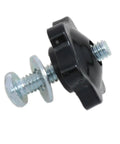 Ergonomic T Track Knob Kit With Galvanized Screws Nuts And Washers Set Of 6 For One Quarter Twenty Thread Bolts close-up