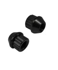 Beefy Titanium Lug Nuts Set 20 PC 12 Point Stud Lock M12x1.5 And M14 Threads Open End Black Ti GR5 6AL4V pair view