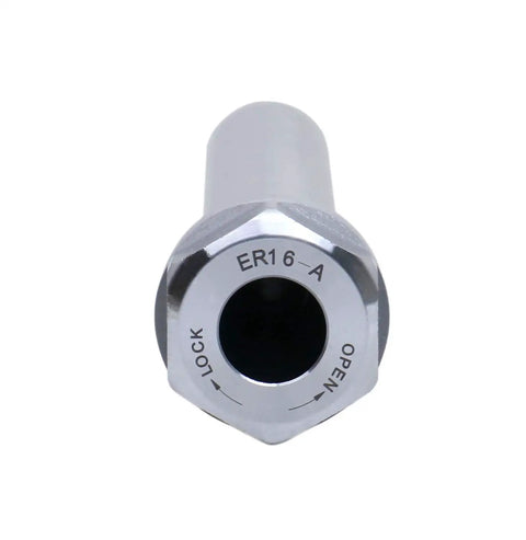 ER16 Collet Chuck For CNC Milling And Drilling, 0.02 To 0.393 Inch Capacity, Hardened Alloy Steel HRC 56 To 60, Heavy Duty Rock Solid Rigidity For Milling, Tapping And Countersinking On CNC And Manual Machines, front view