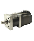Heavy Duty 48V Brushless DC Motor 565W NEMA34 Planetary Gearbox with shaft view for CNC robotics and home shop builds.