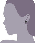 Dope 3 Pairs Crystal Ball Stud Earrings Set in White Jet Black and Hematite 6mm Disco Ball Pave Beads Hypoallergenic for Women Sparkly Rhinestone Ball Earrings Perfect for Multiple Piercings and Everyday Glam black 6mm stud earring on ear