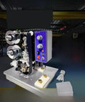 Portable Automatic Hot Stamping Code Printer For Steel Products With Adjustable Batch Number And Date Features showcased from a side angle.