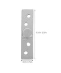 Hidden Door Pivot Hinge 360 Degree Concealed Stainless Steel 2 Pack for Secret Doors, medium size shown with dimensions.
