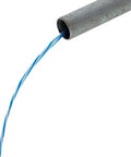 Powr-Fish Pull Line 210 Lb Tensile, 500 Ft White With Blue Tracer exiting conduit for electrical installations