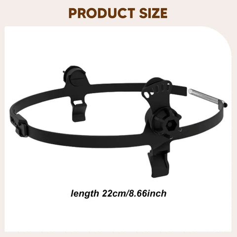 Hard Hat Welding Headlamp Accessory With Adjustable Headband And Universal Mount, nylon, 22cm length