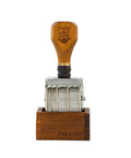 Gotta Have This Slick Roller Date Stamp Drops Crisp Day Month Year Marks On Planners Scrapbooks Cards And Diy Crafts Made From Hella Durable Solid Natural Wood For Daily Planning, wooden design with metal roller.