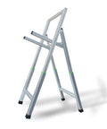 Backyard Archery Target Stand With Telescopic Height Adjustment, Foldable Metal Design, shown in lightweight aluminum