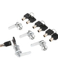 Drawer Tubular Cam Lock With Locking Plate Zinc Alloy Heavy Duty Cabinet Mailbox Drawer Lock shown with keys.