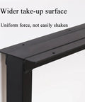 Damn Slick Matte Black Industrial Table Legs Built Tough With Solid Steel Frame for stable wider surface in modern rustic design