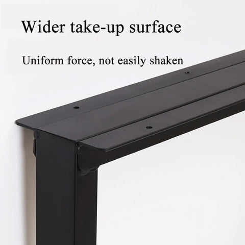 Damn Slick Matte Black Industrial Table Legs Built Tough With Solid Steel Frame for stable wider surface in modern rustic design