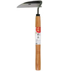 Hand-Hammered Flat Torsion Scythe With Steel Blade For Garden Weeding And Grass Control, 4.7 Inch Blade, 10.2 Inch Handle, Japanese Made Quality