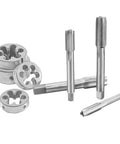 7/16 20 UNF Left Hand Tap And Die Set, High Speed Steel Machinist Grade Reverse Thread Repair Kit with taps and dies.