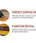 Extra Fine Steel Wool Pads 000 16 Pack for surface prep with smooth shellac and furniture revival buffing.
