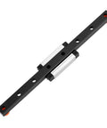 350mm Linear Sliding Rail Guide With MGN9H Carriage Block for 3D Printers and CNC Machines, stainless steel bearings, black finish
