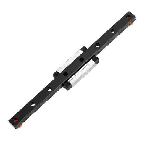 350mm Linear Sliding Rail Guide With MGN9H Carriage Block for 3D Printers and CNC Machines, stainless steel bearings, black finish