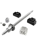 Dope C7 Ballscrew Kit With SFU1605 250 To 2000 Mm Length Plus BK BF End Supports And Couplers For High Speed CNC Router Build Ready To Rock, CNC ballscrew kit with screw, supports, and coupler