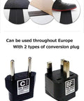 Ultra Thin Flat Extension Cord 0.9mm 0.0354 Inch Low Profile Power Cable 6.56 Feet with European plug adapters