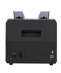 Back view of the Beast Mode Cash Counting Machine with LCD display, ports for power and updates, designed for secure transactions.