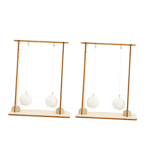 Two Piece Physics Principle Experiment Kit For Students with floating ball demonstration, lightweight science tools on wooden frames